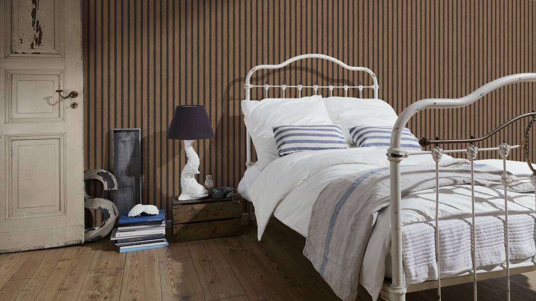 Wallpaper Panels - Wood, Black, Brown | 20.5'' (53cm) by 33ft (10.5m) | 56sqft