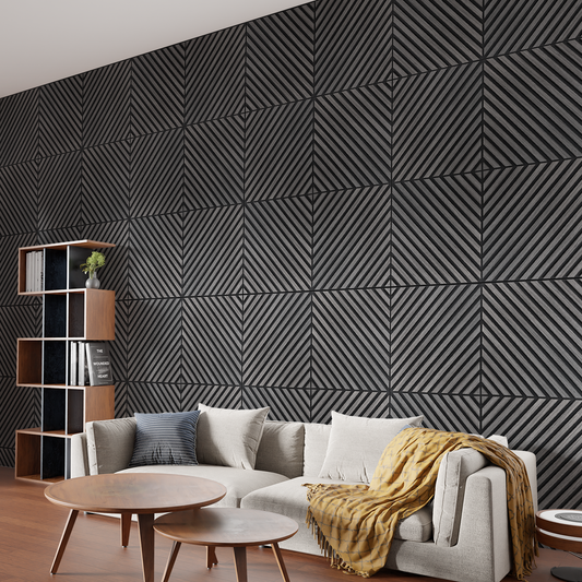 Acoustica Square Diagonal Panels | Premium Soundproofing & Interior Decor | 21.75” x 21.75” | Covers 3.3 sq. ft. PICK UP ONLY (4309 Steeles Ave West)
