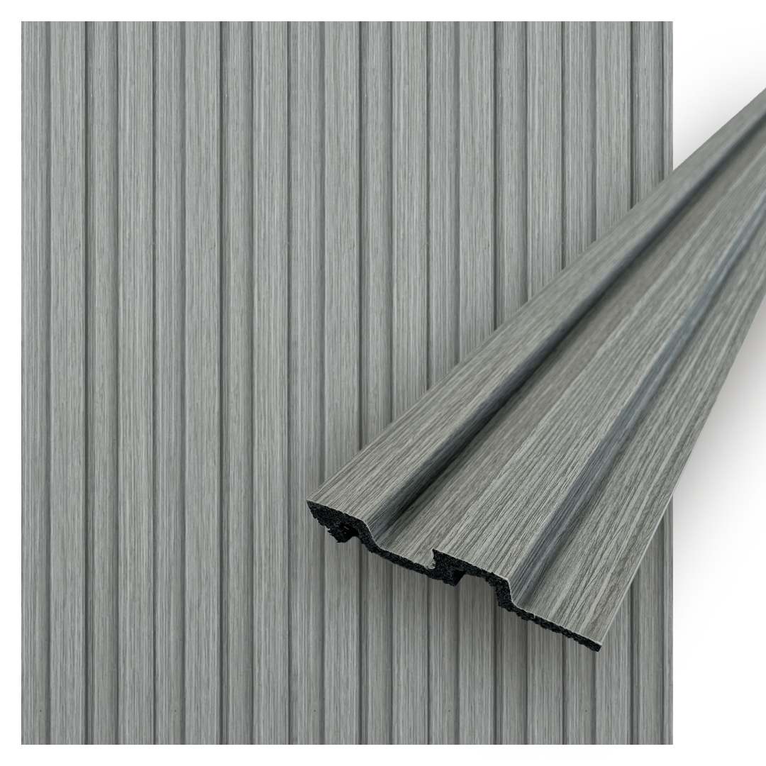 OTTO Collection | Faux Wood Panels | Waterproof Slat Panel | 94.5” x 4.8” | 3.15 sqft.