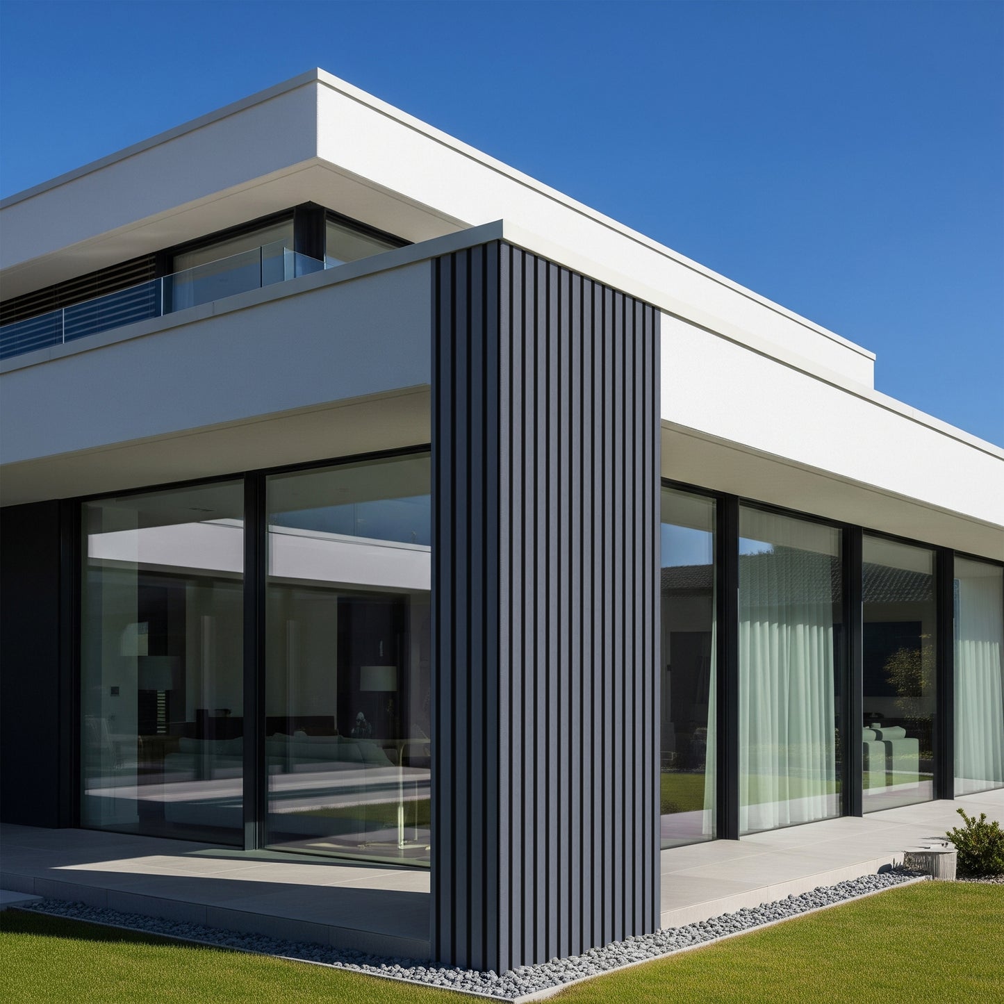 Outdoor Panels - Grey | 114’’ H x 7.8’’ W