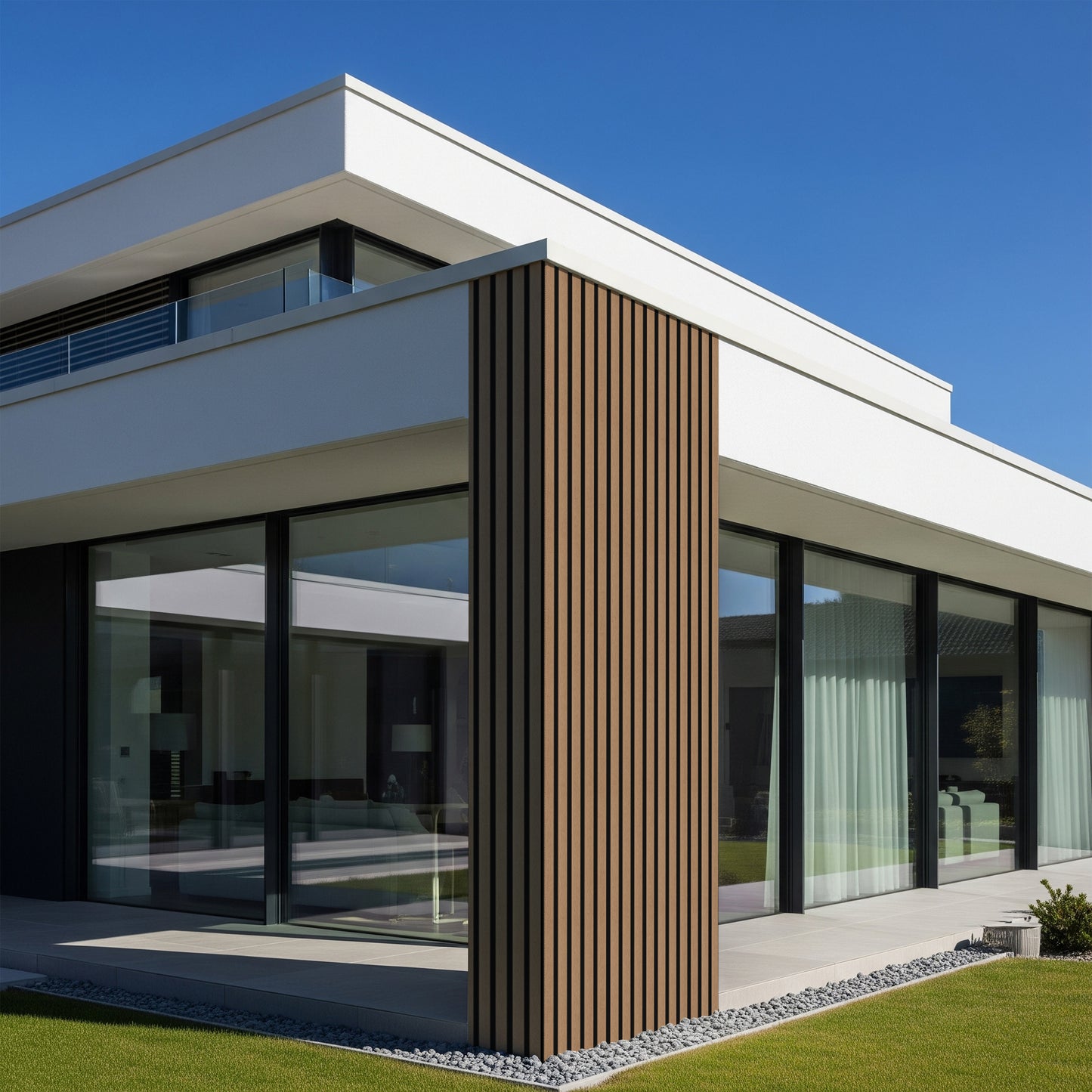 Outdoor Panels - Teak | 114’’ H x 7.8’’ W