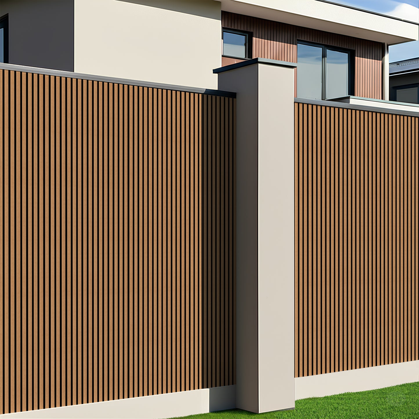 Outdoor Panels - Teak | 114’’ H x 7.8’’ W