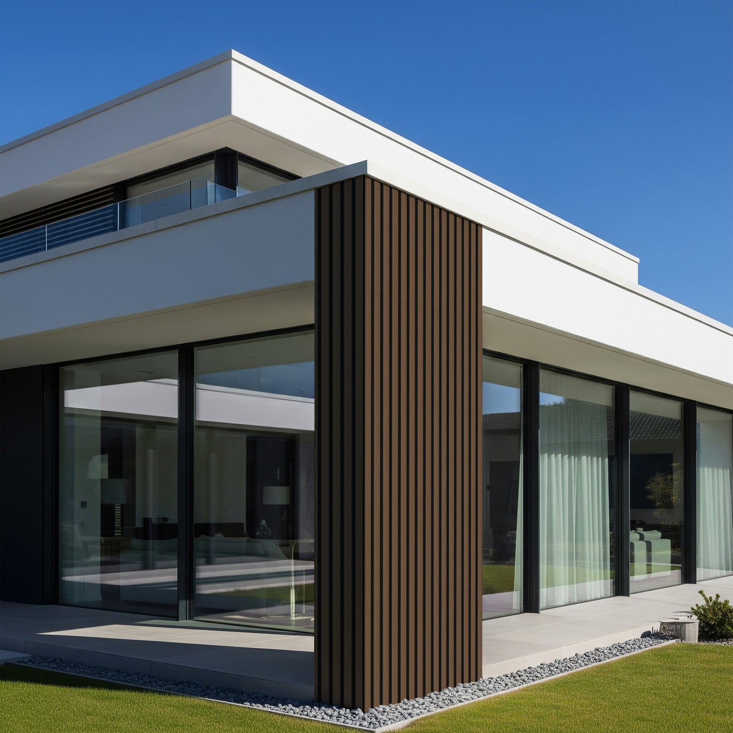 Outdoor Panels - Walnut | 114’’ H x 7.8’’ W