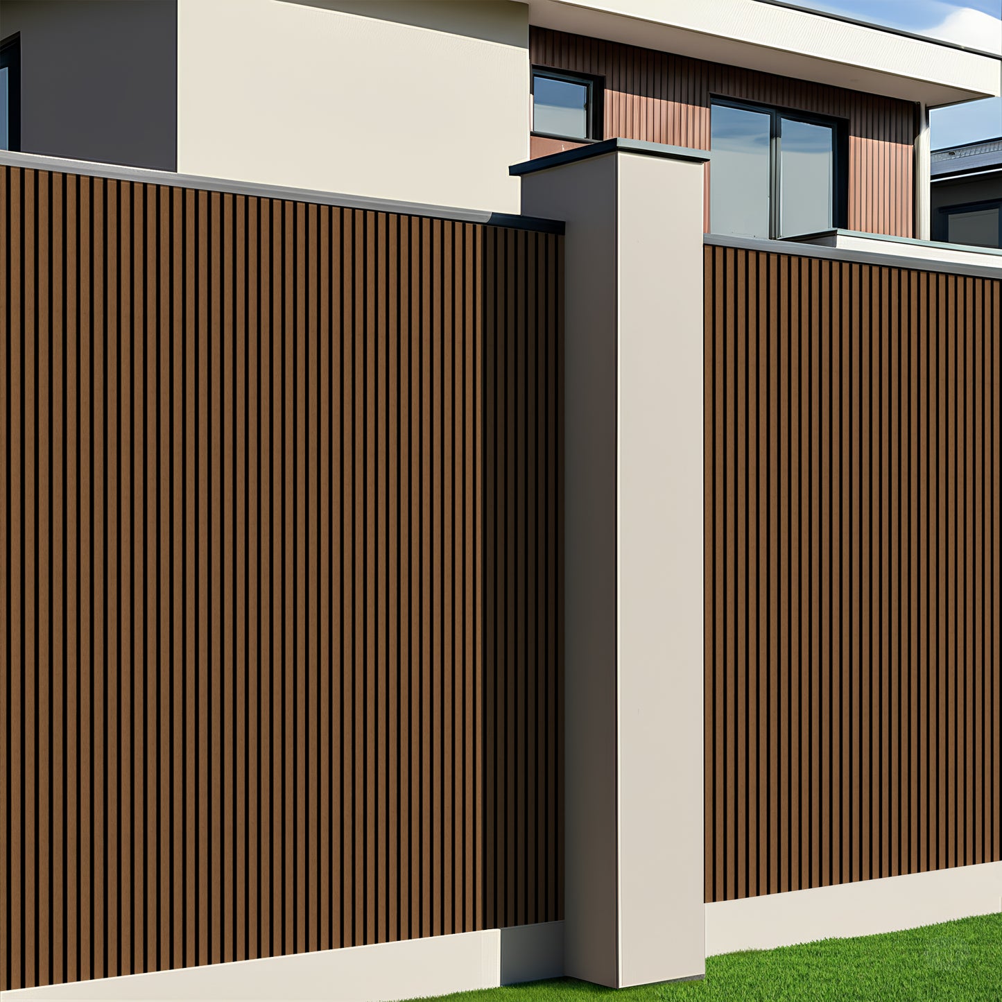 Outdoor Panels - Walnut | 114’’ H x 7.8’’ W