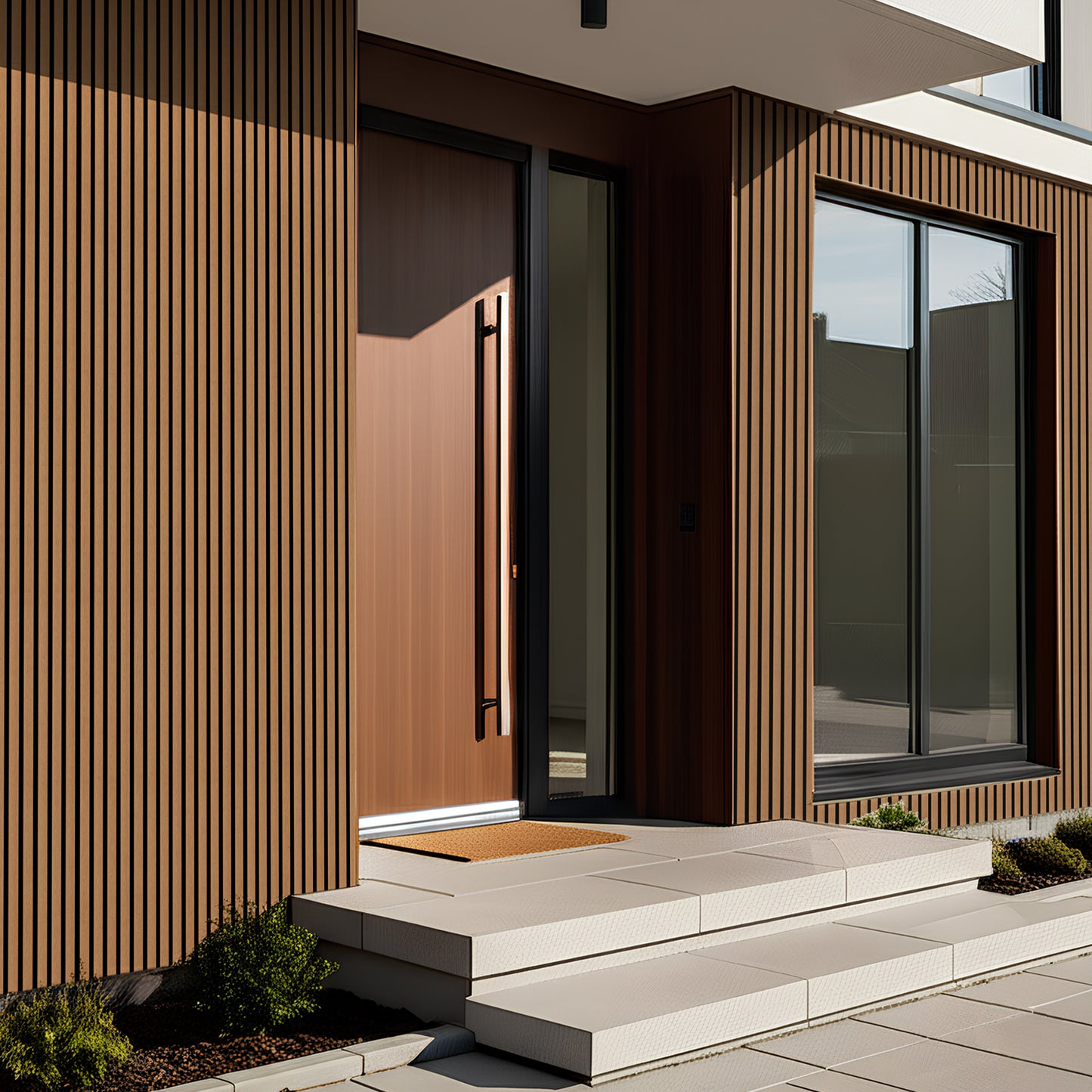 Outdoor Panels - Teak | 114’’ H x 7.8’’ W