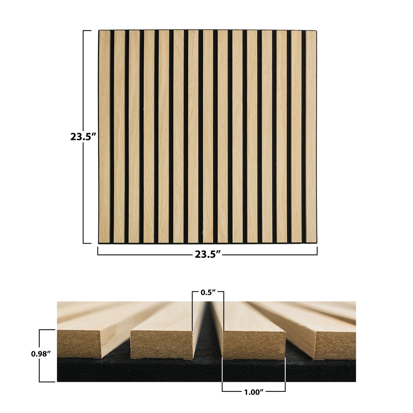 Acoustica Square Panels | Premium Soundproofing & Interior Decor | 23.5” x 23.5” | Covers 3.8 sq. ft. PICK UP ONLY (4309 Steeles Ave West)