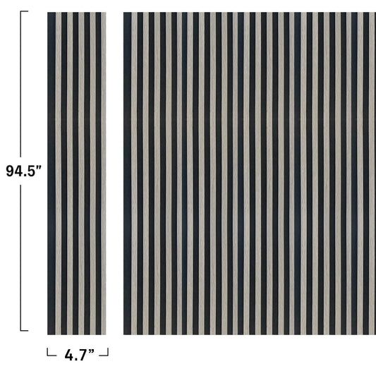 ADA Collection | Black Gray Wall Panels | 100% Waterproof Slat Panel | 94.5β x 4.7β | 3.15 sqft. PU600-203 - PICK UP ONLY (4309 Steeles Ave West)