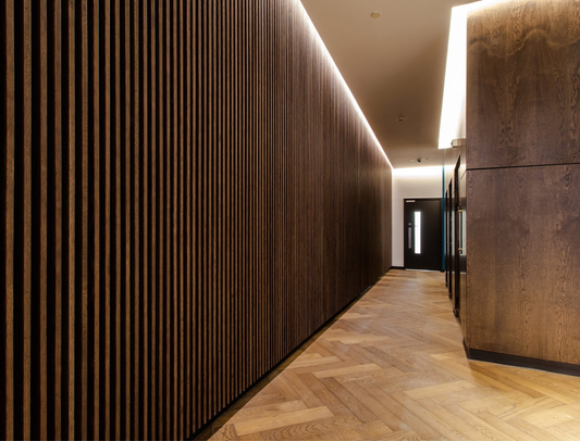 OTTO Collection | Faux Wood Panels | Waterproof Slat Panel | 94.5β x 4.8β | 3.15 sqft.