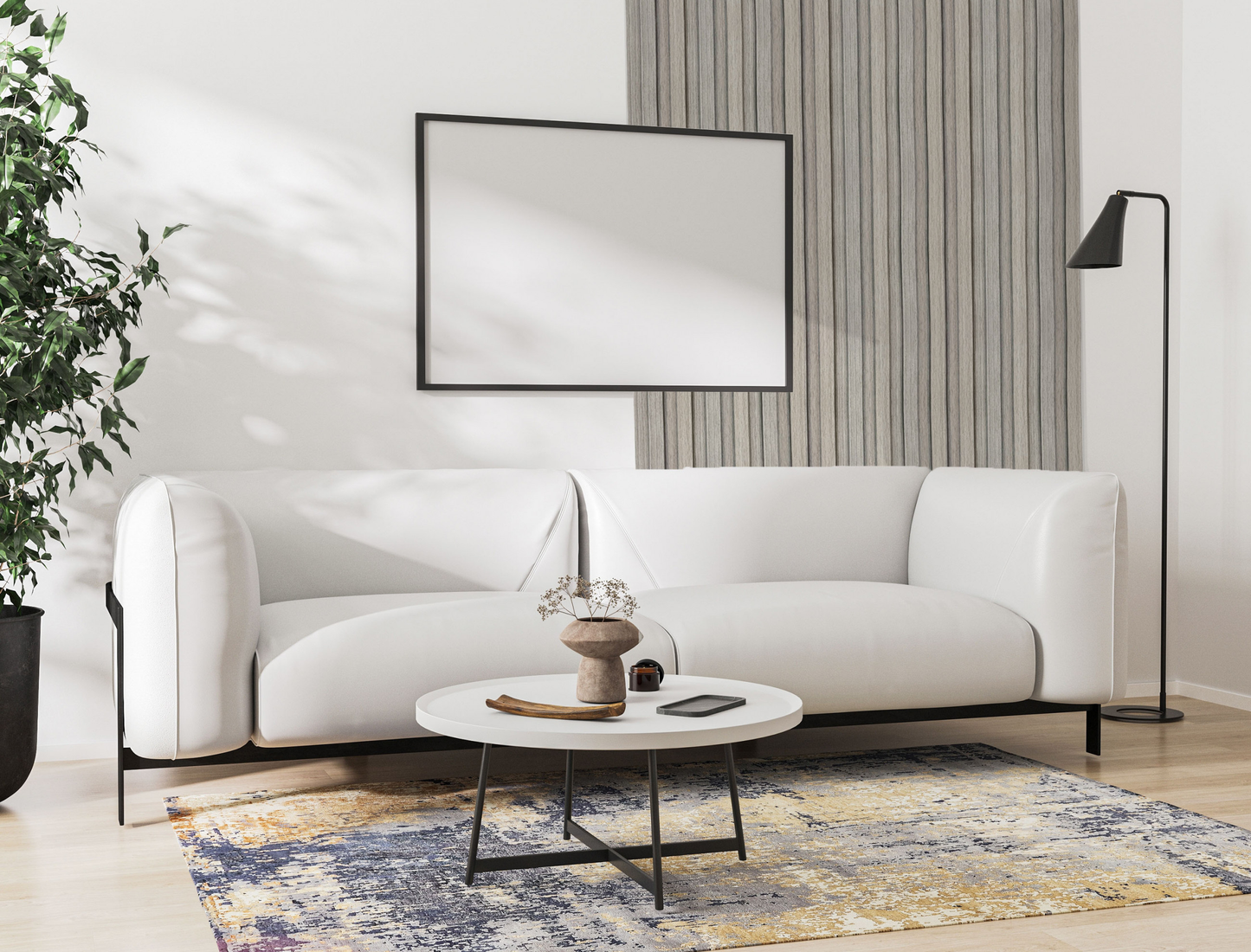 OTTO Collection | Faux Wood Panels | Waterproof Slat Panel | 94.5” x 4.8” | 3.15 sqft.