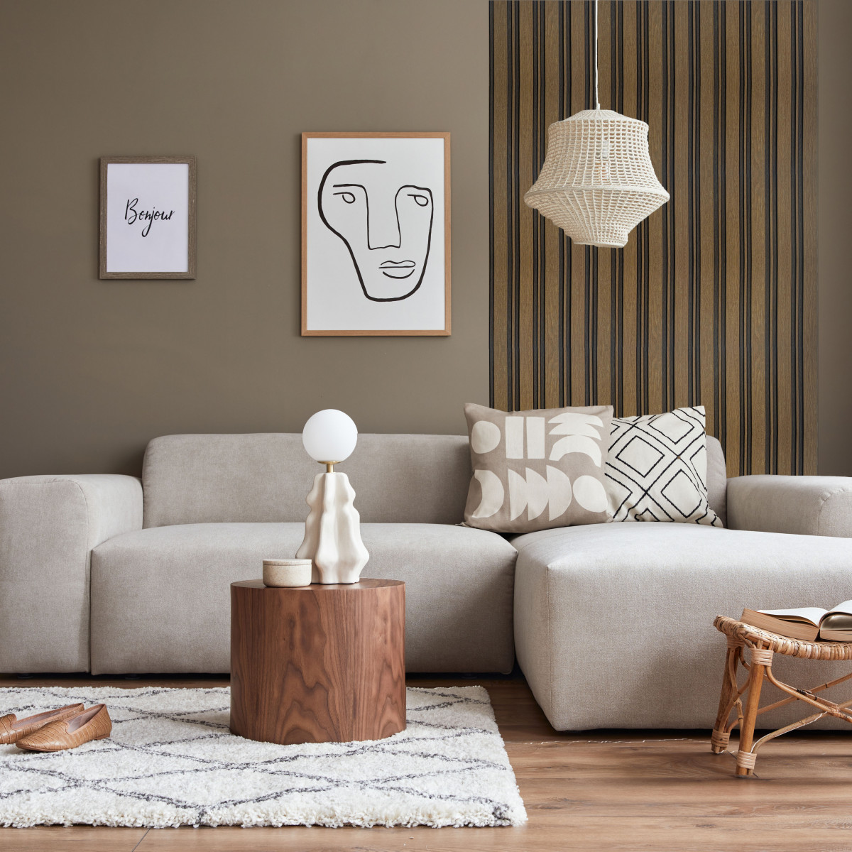 MIA Collection | Faux Wood Panels | Waterproof Slat Panel | 94.5” x 4.8” | 3.15 sqft.