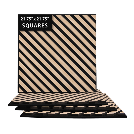Acoustica Square Diagonal Panels | Premium Soundproofing & Interior Decor | 21.75” x 21.75” | Covers 3.3 sq. ft. PICK UP ONLY (4309 Steeles Ave West)
