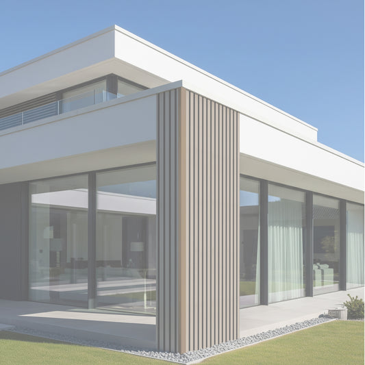 Corners for WPC Exterior Wall Panels - White Oak PUX-101 | 114’’H x 2.35’ x 1.5'