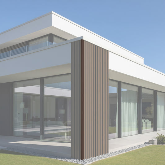Corners for WPC Exterior Wall Panels - Walnut PUX-104 | 114’’H x 2.35’ x 1.5'
