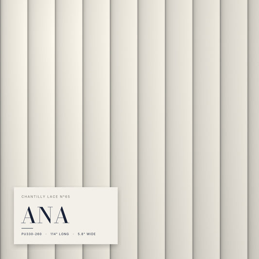 Chantilly Lace N65 Panels | Factory-Finished White Waterproof Slat Panel ANA PU330-260 | 114” x 5.8” | 4.6 sqft. - PICK UP ONLY (4309 Steeles Ave West)
