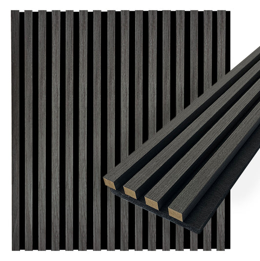 Acoustica Slim Wood Slat Wall Panels | 94.5” x 5” | 3.28 sqft. | Wall Soundproof Panels