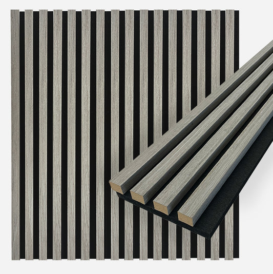 Acoustica Slim Wood Slat Wall Panels | 94.5” x 5” | 3.28 sqft. | Wall Soundproof Panels
