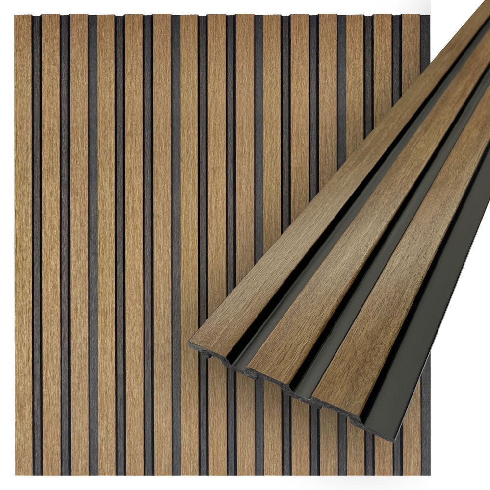 Faux Wood Panels | 3D Wood Wall | 94.5” x 4.8” Each | 3.15 sqft.