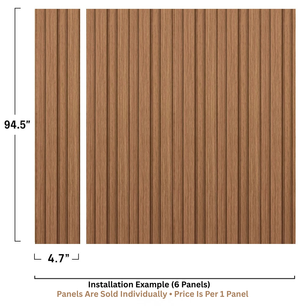 ADA Collection | Faux Wood Panels | Waterproof Slat Panel | 94.5” x 4.8” | 3.15 sqft. PU100-104 - PICK UP ONLY (4309 Steeles Ave West)