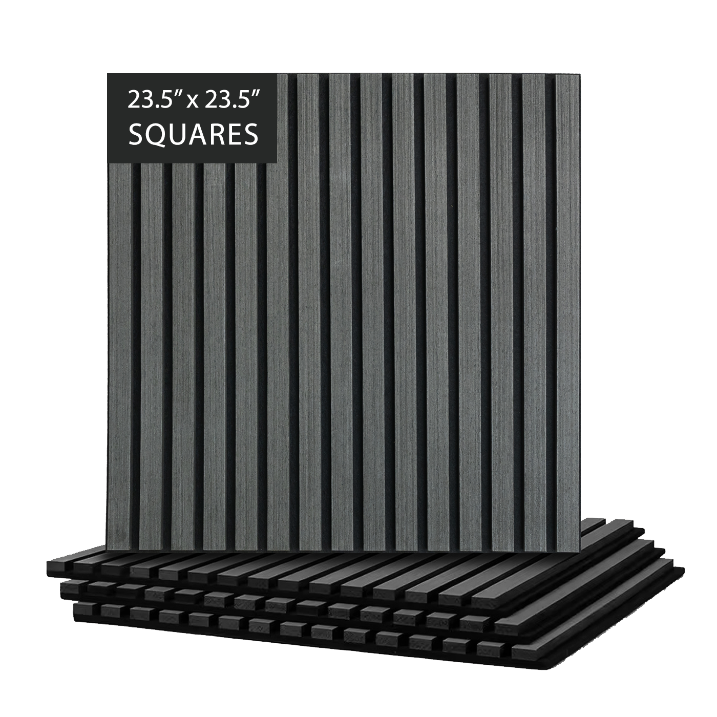 Acoustica Square Panels | Premium Soundproofing & Interior Decor | 23.5” x 23.5” | Covers 3.8 sq. ft.