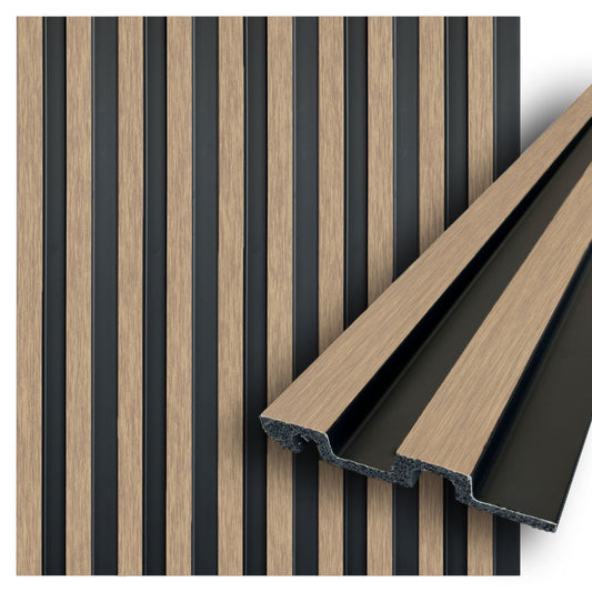 ADA Collection | Faux Wood Panels | Waterproof Slat Panel | 94.5” x 4.8” | 3.15 sqft. PU100-101