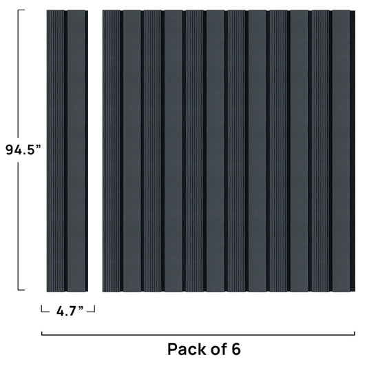 ADA Collection | Faux Wood Panels | Waterproof Slat Panel | 94.5” x 4.8” | 3.15 sqft. PU403 - PICK UP ONLY (4309 Steeles Ave West)
