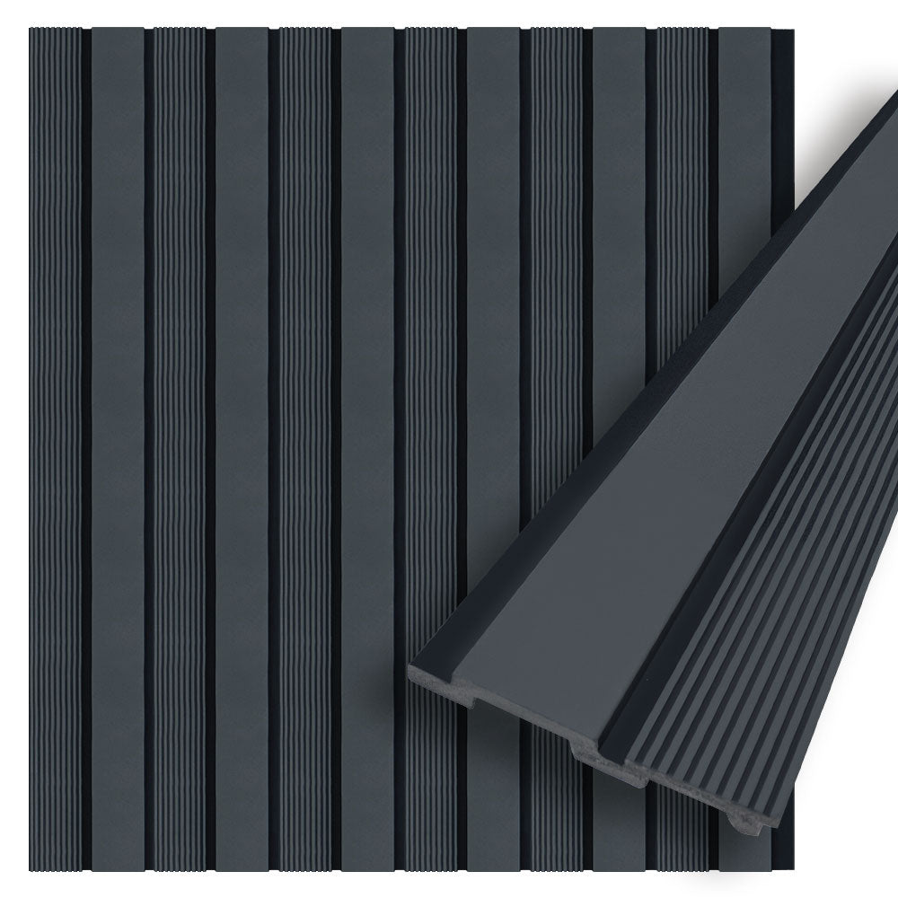 ADA Collection | Faux Wood Panels | Waterproof Slat Panel | 94.5” x 4.8” | 3.15 sqft. PU403