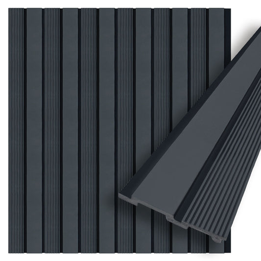 ADA Collection | Faux Wood Panels | Waterproof Slat Panel | 94.5” x 4.8” | 3.15 sqft. PU403