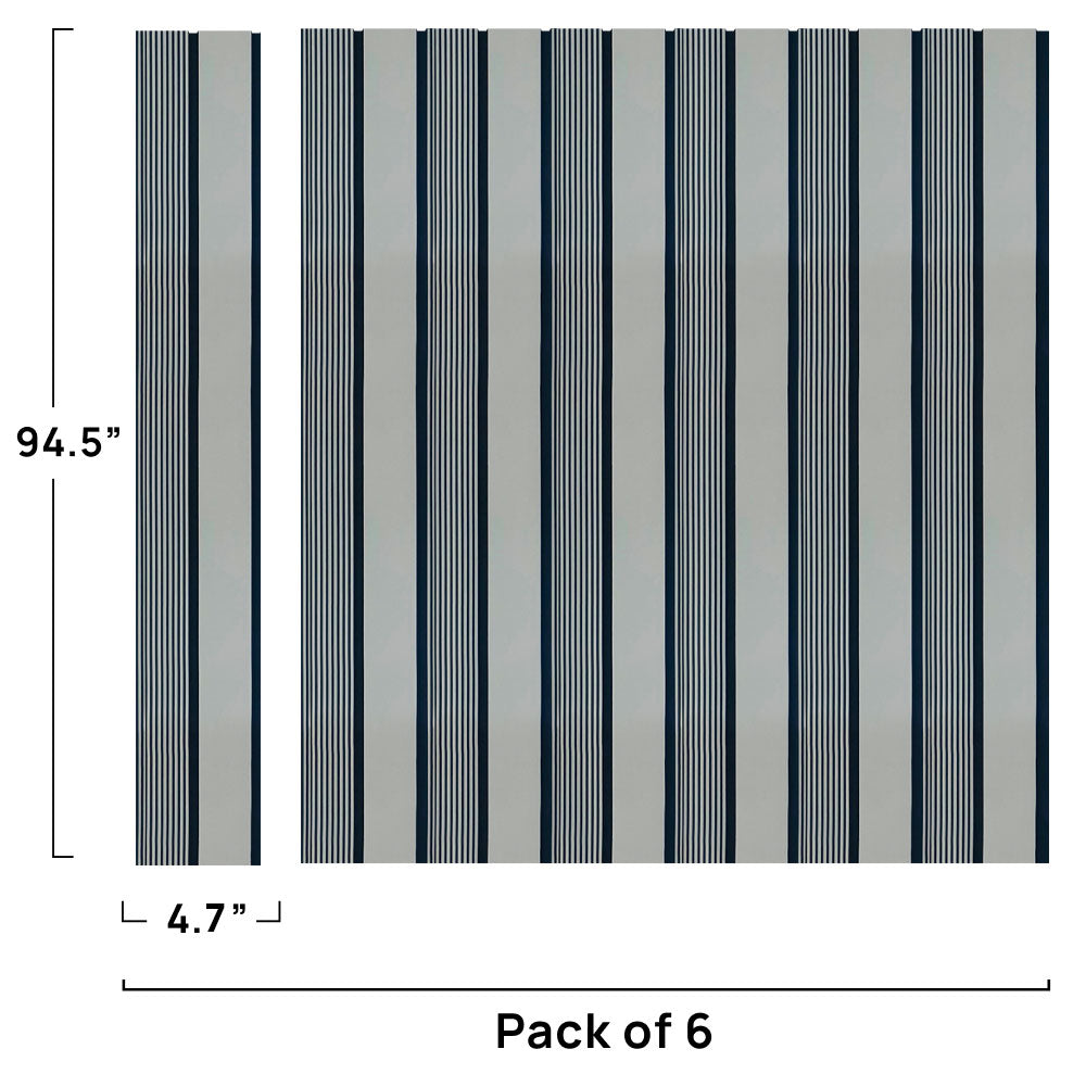 ADA Collection | Faux Wood Panels | Waterproof Slat Panel | 94.5” x 4.8” | 3.15 sqft. PU405