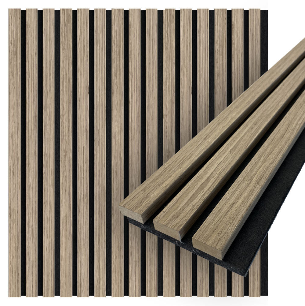 Acoustica Wood Slat Wall Panels | 94.5” x 5” | 3.28 sqft. | Wall Soundproof Panels