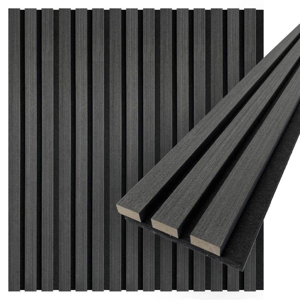 Acoustica Wood Slat Wall Panels | 94.5” x 5” | 3.28 sqft. | Wall Soundproof Panels