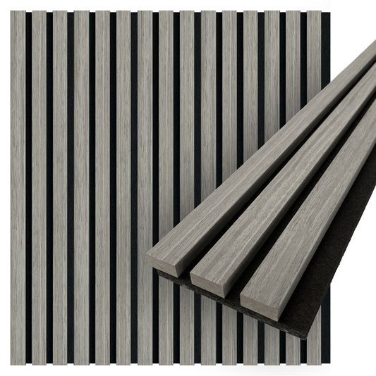 Acoustica Wood Slat Wall Panels | 94.5” x 5” | 3.28 sqft. | Wall Soundproof Panels