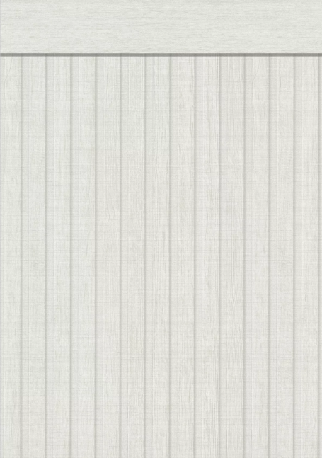 Wainscoting - Wood Batten White Grey | 5 m (15 feet) by 1.06 m (42 inches)