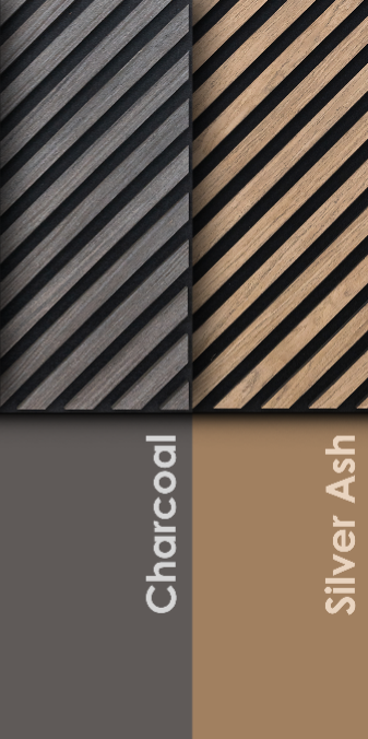 Acoustica Square Diagonal Panels - Charcoal | Premium Soundproofing & Interior Decor | 21.75” x 21.75” | Covers 3.3 sq. ft. PICK UP ONLY (4309 Steeles Ave West)