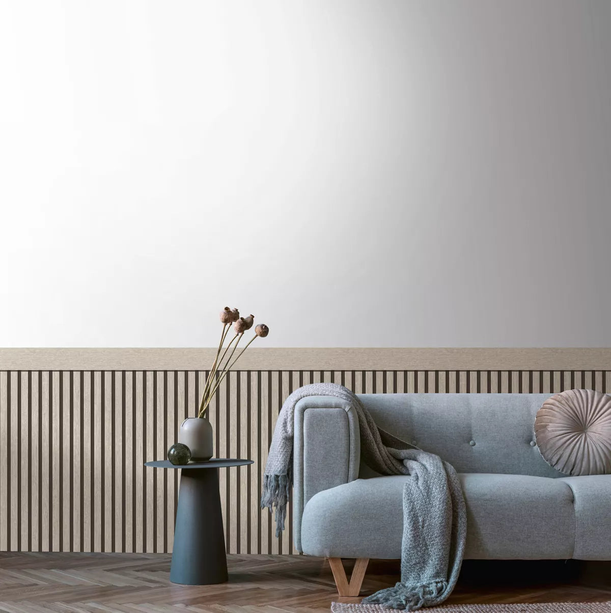 Wainscoting - Grey Wood | 5 m (15 feet) by 1.06 m (42 inches)