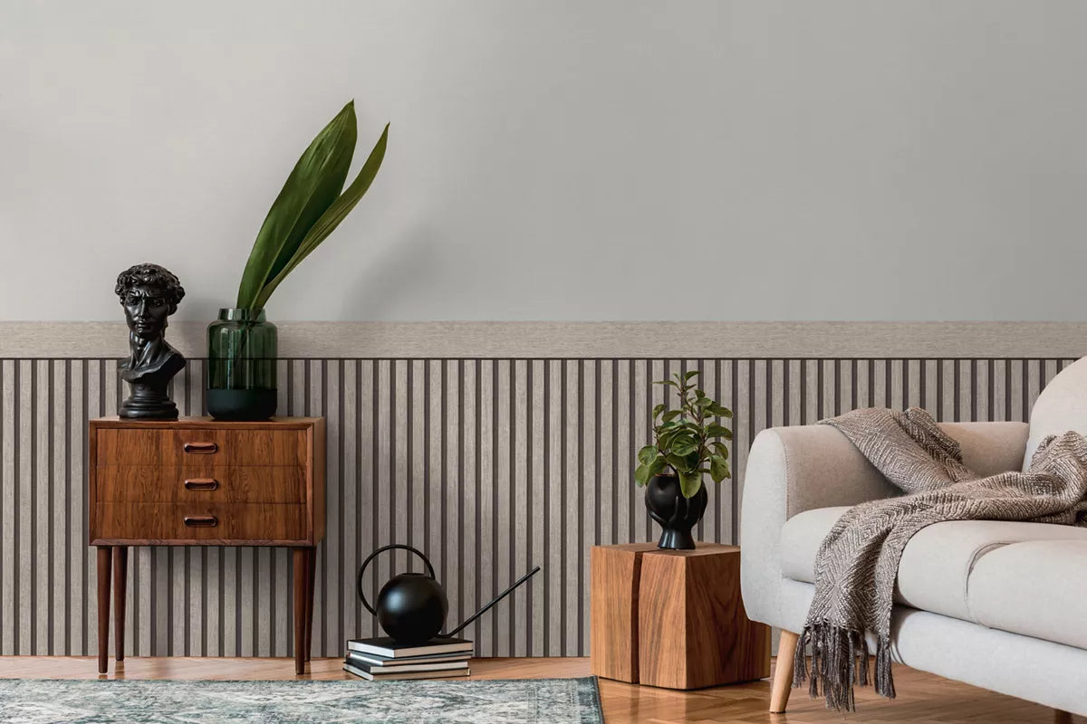 Wainscoting - Grey Wood | 5 m (15 feet) by 1.06 m (42 inches)