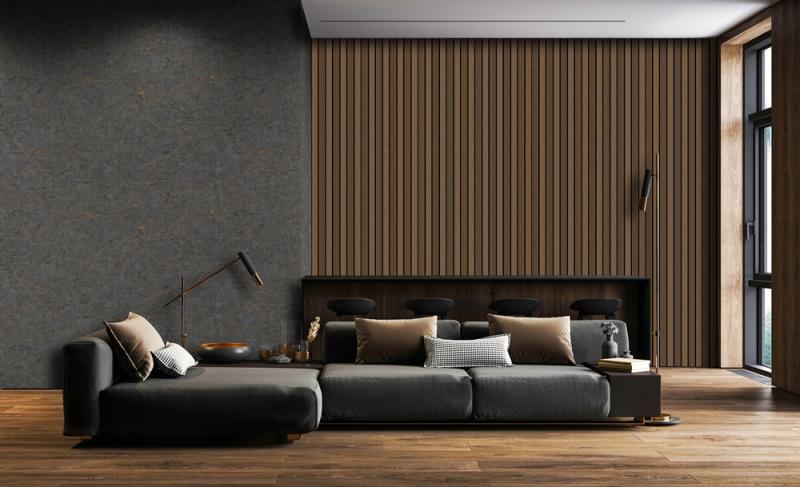 ADA Collection | Faux Wood Panels | Waterproof Slat Panel | 94.5” x 4.8” | 3.15 sqft. PU401