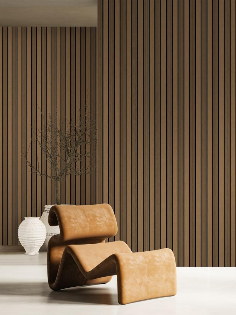 ADA Collection | Faux Wood Panels | Waterproof Slat Panel | 94.5” x 4.8” | 3.15 sqft. PU402