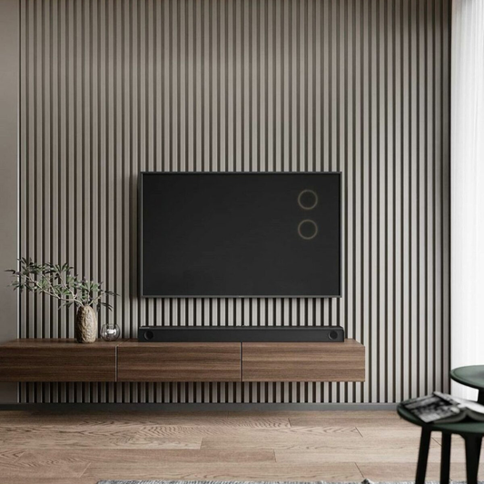 EMMA Collection | Faux Wood Panels | 3D Wood Wall | 94.5” x 4.8” Each | 3.15 sqft.
