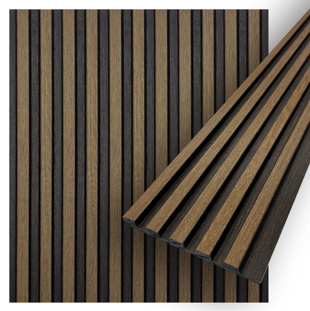 VITA Collection | Faux Wood Panels | Waterproof Slat Panel | 114" l x 4.8" w | 3.8 sqft.